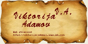 Viktorija Adamov vizit kartica